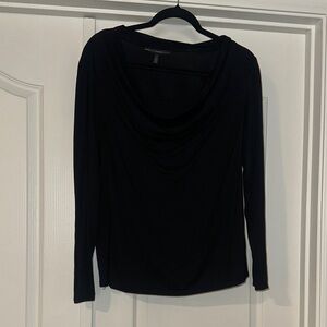 White House Black Market draped Neck Long-Sleeve Women's Top size large